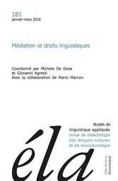 Études de linguistique appliquée - N°1/2016