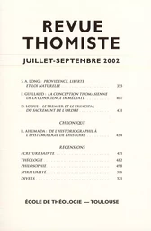 Revue thomiste - N°3/2002