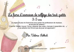 Livre d'exercices de solfège pour les tout-petits