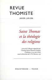 Revue thomiste - N°1 et 2/2006