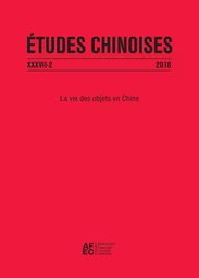 Études chinoises XXXVII-2 (2018)