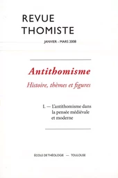 Revue thomiste - N°1/2008