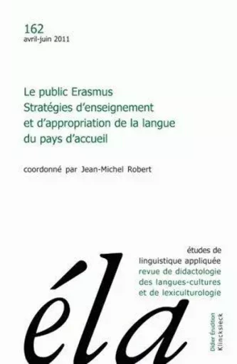 Études de linguistique appliquée - N°2/2011 -  - Klincksieck