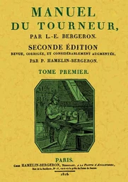 MANUEL DU TOURNEUR (3 TOMES)