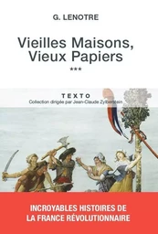 Vieilles maisons vieux papiers T3