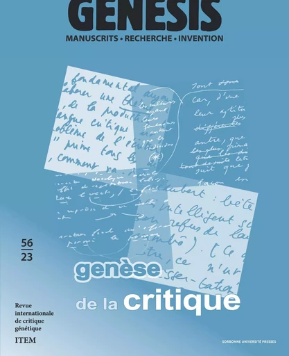 Genesis 56. Genèse de la critique  -  - SUP