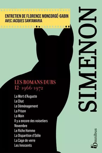 Les Romans durs, Tome 12 1966-1972 - Georges Simenon - Place des éditeurs