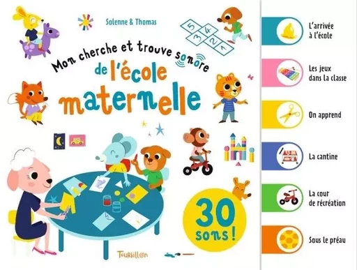 Mon cherche et trouve sonore de l'école maternelle -  Solenne & Thomas - TOURBILLON