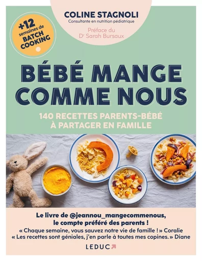 Bébé mange comme nous - Coline Stagnoli - LEDUC