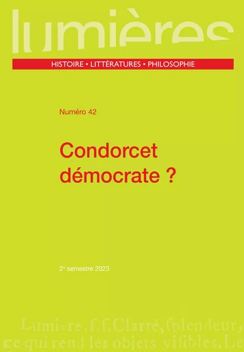 Condorcet démocrate ? -  - PU BORDEAUX