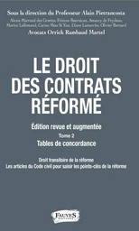 Droit des contrats réformé