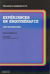 EXPERIENCES EN ERGOTHERAPIE 29E SERIE