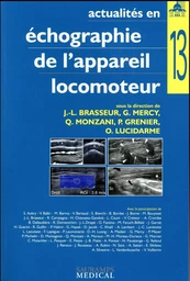 ACTUALITES EN ECHOGRAPHIE DE L APPAREIL LOCOMOTEUR T 13