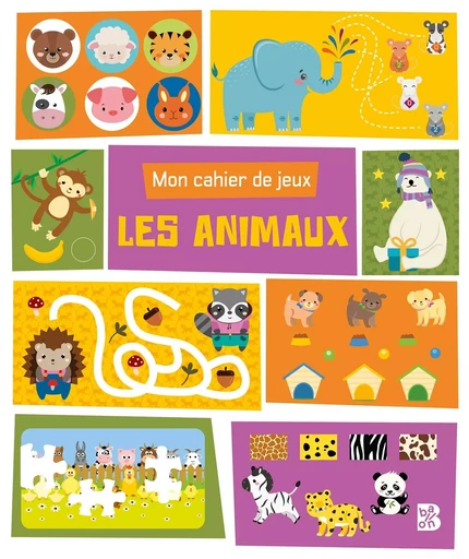 Mon cahier de jeux: Les animaux -  - BALLON