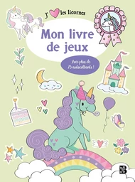 livre de jeux avec autocollants