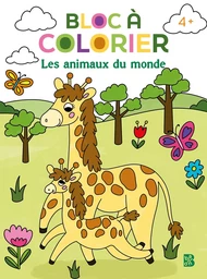 Bloc à colorier  - Les animaux du monde