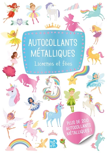 Autocollants métalliques - Les fées & les licornes -  - BALLON