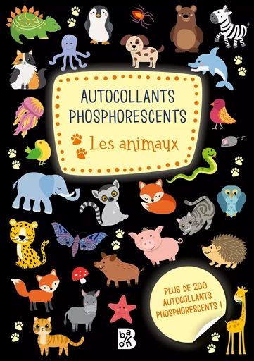 Autocollants phosphorescents - Les animaux -  - BALLON