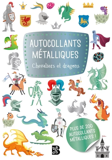 Autocollants métalliques - Chevaliers et dragons -  - BALLON