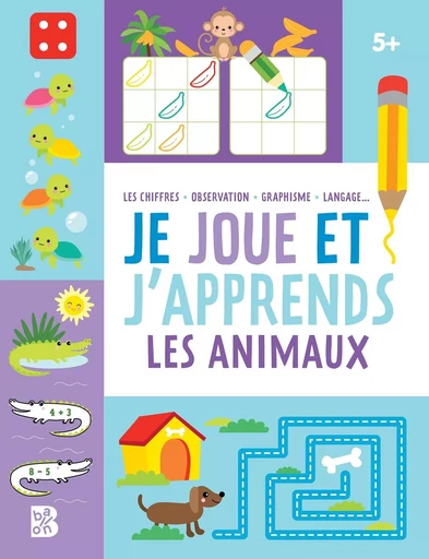 Je joue et j'apprends 5+ Les animaux -  - BALLON