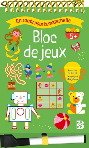 ERPM Bloc de jeux spirales et feutre 5+ -  - BALLON