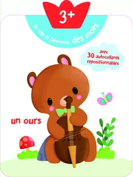 3+ Je colle et j'apprends des mots - ours