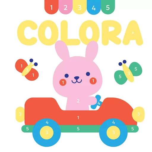 La voiture lapin coloriage -  - YOYO