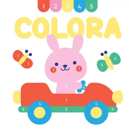 La voiture lapin coloriage