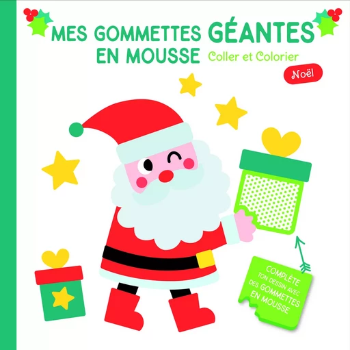 Mes gommettes géantes en mousse Père Noël clin d'oeil (couverture verte)  -  - TAM TAM EDTS