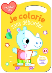 Je colorie sans déborder - Le rhinocéros 