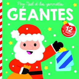 Père Noël et des gommettes géantes couverture verte