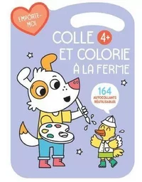 4+ Violette colle et colorie