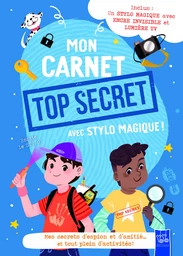 Mon carnet top secret avec stylo magique !