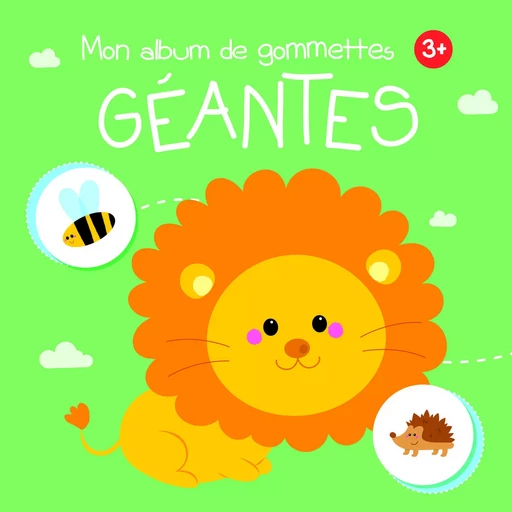 Mon album de gommettes géantes 3+ lion -  Collectif - YOYO