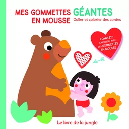 Le livre de la jungle Mes gommettes géantes en mousse