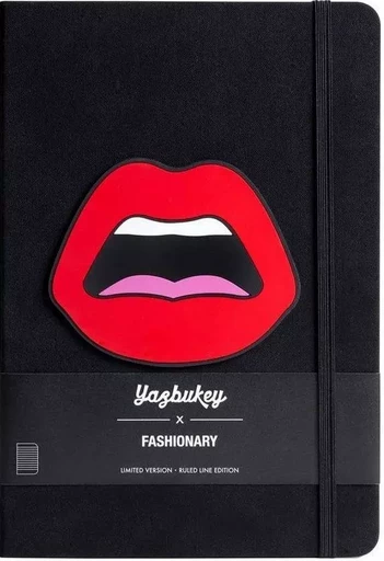 Fashionary x Yazbukey C est Ahh Red Ruled A5 Notebook /anglais -  - FASHIONARY