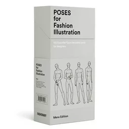 Poses for Fashion Illustration - Men's Edition (Card Box) /anglais