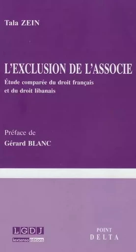 l'exclusion de l'associé -  Zein t. - POINT DELTA