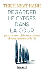 Regarder le cyprès dans la cour