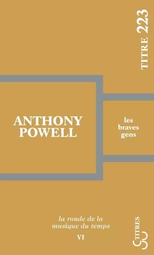 Les braves gens - Anthony Powell - BOURGOIS