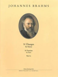 JOHANNES BRAHMS : UBUNGEN(51) PIANO