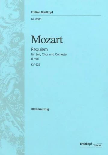 WOLFGANG AMADEUS MOZART : REQUIEM IN D KV 626 - CHOEUR MIXTE ET ENSEMBLE - ET PIANO -  WOLFGANG AMADEUS MOZ - BREITKOPF