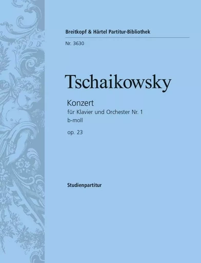 PYOTR ILYICH TCHAIKOVSKY : CONCERTO PIANO ET ORCH. N 1 OP.23 SI MIN. - CONDUCTEUR POCHE -  PYOTR ILYICH TCHAIKO - BREITKOPF