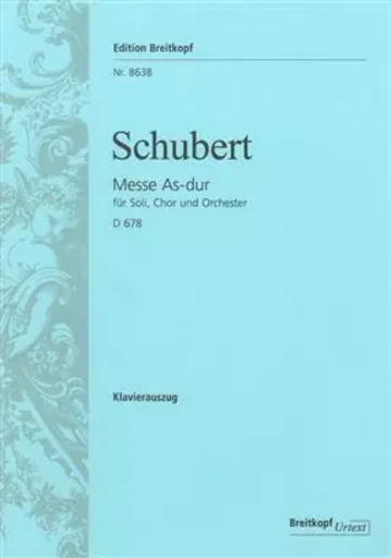 MESSE AS-DUR D678 CHANT -  FRANZ SCHUBERT - BREITKOPF