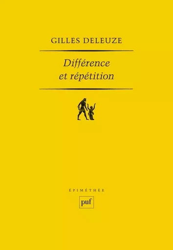 Différence et répétition - Gilles Deleuze - PUF