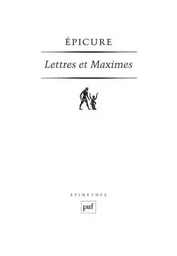 Lettres et Maximes