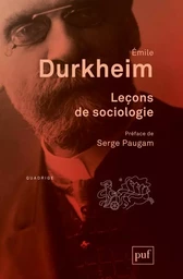 Leçons de sociologie