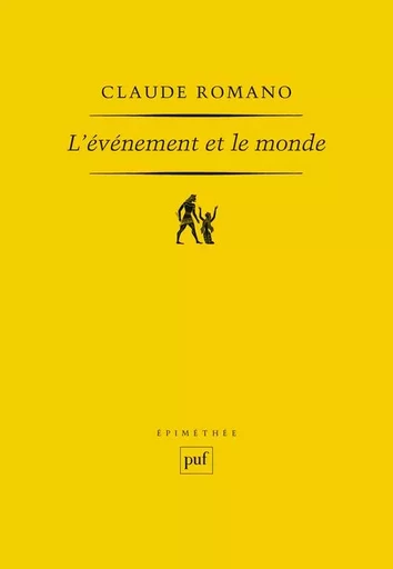 L'événement et le monde - Claude Romano - PUF