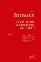 Qu'est-ce que la philosophie politique ?