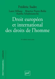 Droit européen et international des droits de l'homme